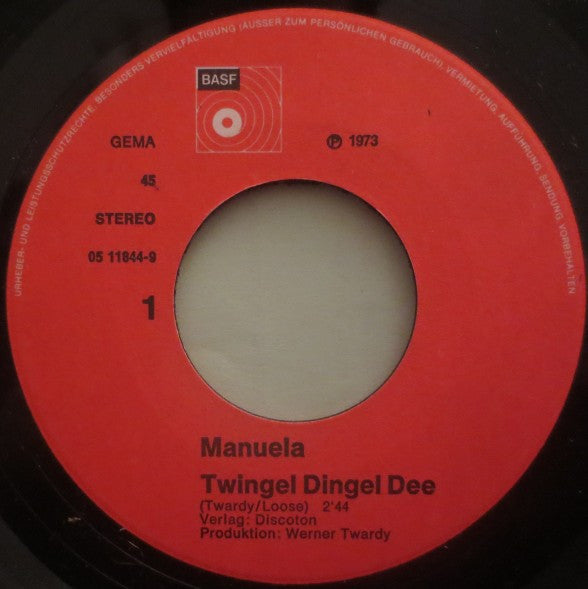 Manuela (5) : Twingel Dingel Dee (7", Single)