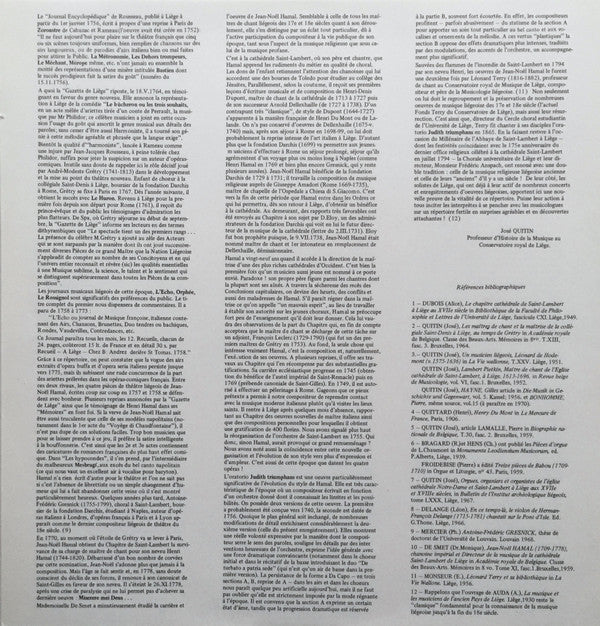 Jean-Noel Hamal : Judith Triumphans - Oratorio (LP)