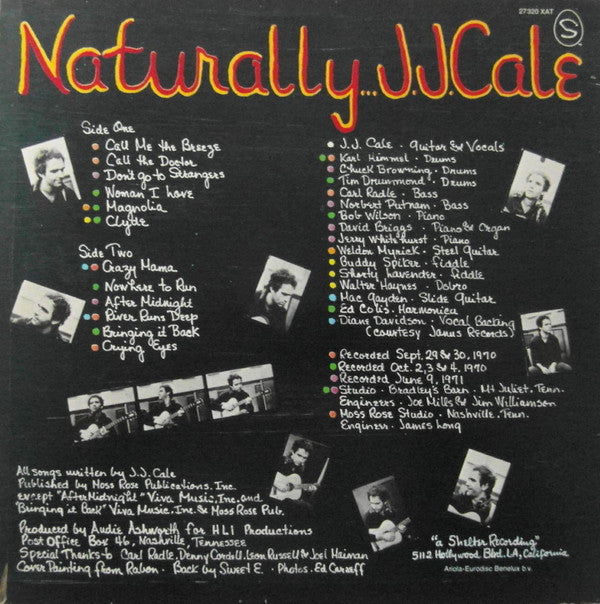 J.J. Cale : Naturally (LP, Album, RE)
