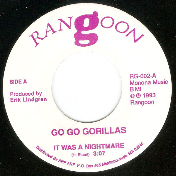 Go Go Gorillas : It Was A Nightmare (7", Single)