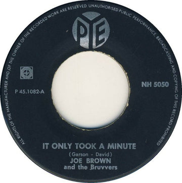 Joe Brown And The Bruvvers : It Only Took A Minute (7", Single)