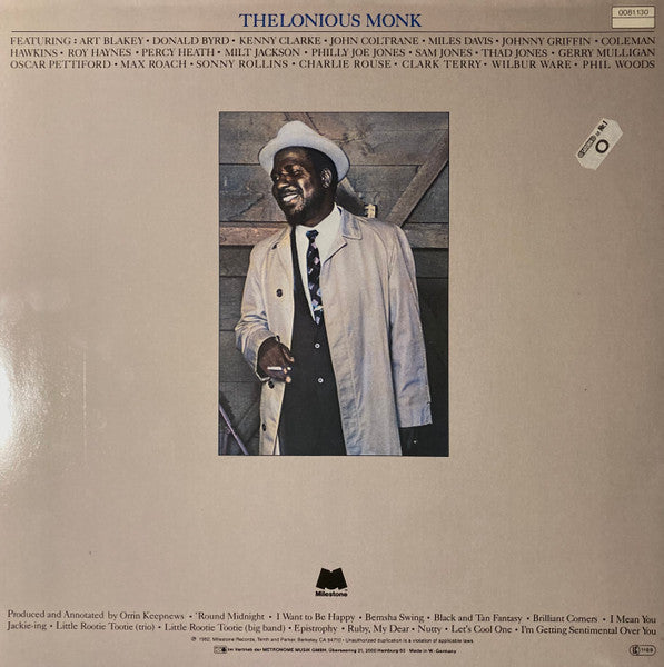 Thelonious Monk : The Thelonious Monk Memorial Album (2xLP, Comp, Gat)