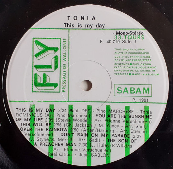 Tonia (3) : This Is My Day (LP, Album)