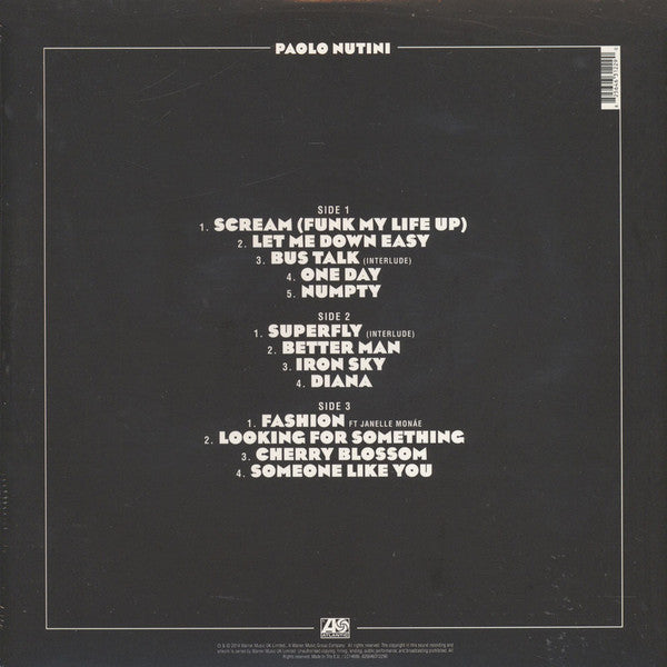 Paolo Nutini : Caustic Love (LP, Album, Gat + LP, S/Sided, Album, Etch)