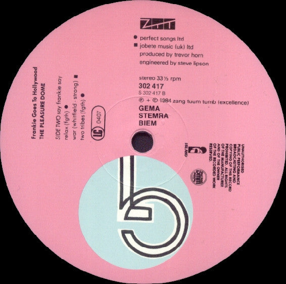 Frankie Goes To Hollywood : Welcome To The Pleasuredome (2xLP, Album)