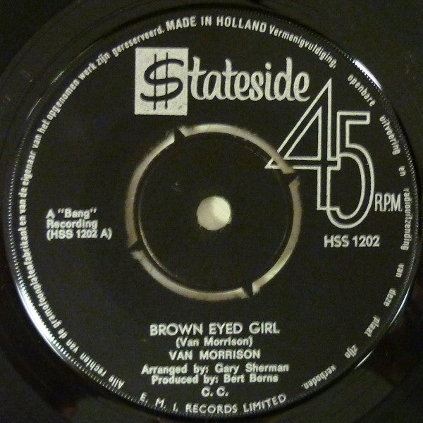 Van Morrison : Brown Eyed Girl / Goodbye Baby (7")