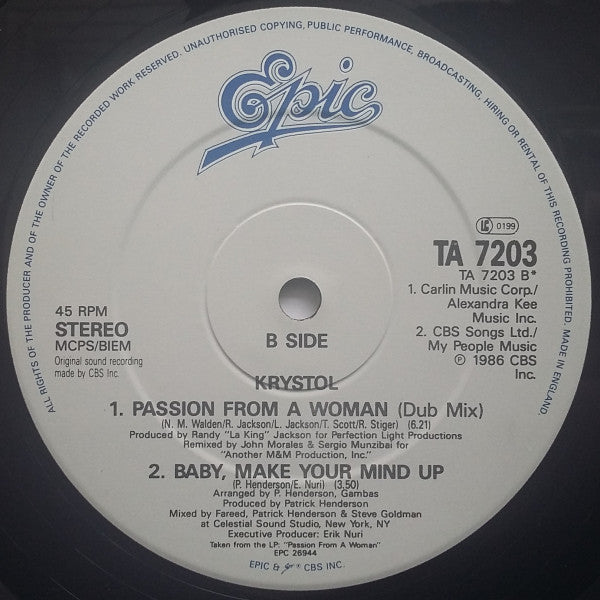 Krystol : Passion From A Woman (12")