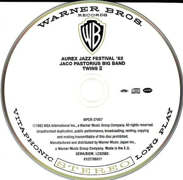 Jaco Pastorius Big Band : Twins II (Aurex Jazz Festival '82) (CD, Album, RE, RM)
