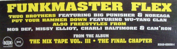 Funkmaster Flex : The Mix Tape Vol. III Sampler (12", Promo, Smplr)