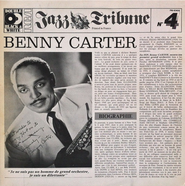 Benny Carter : Benny Carter (1928-1952) (2xLP, Comp)