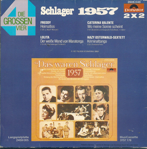 Various : Die Grossen Vier - Schlager 1957 (2x7", Single)