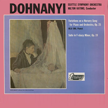 Ernst von Dohnányi, Seattle Symphony Orchestra, Milton Katims, Bela Siki : Variations On A Nursery Song For Piano And Orchestra, Op. 25 / Suite In F-Sharp Minor, Op. 19 (LP)