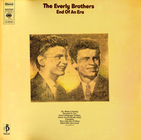 Everly Brothers : End Of An Era (2xLP, Comp)