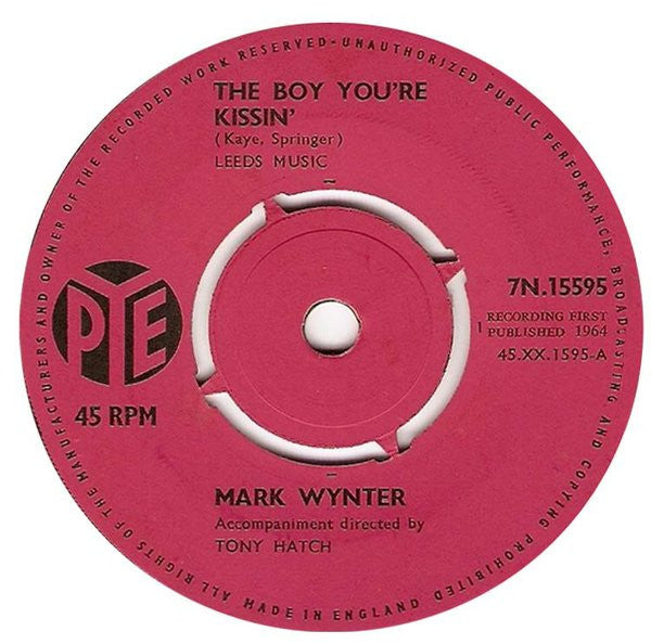 Mark Wynter : The Boy You're Kissin' (7", Single)