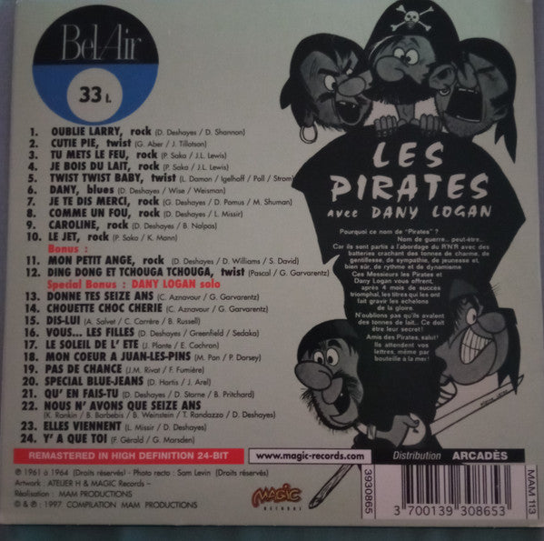 Les Pirates Avec Dany Logan :  Salut Les Amis (CD, Album, RE, RM, Car)