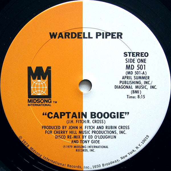 Wardell Piper : Captain Boogie (12")