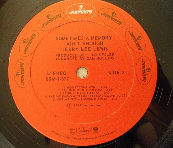 Jerry Lee Lewis : Sometimes A Memory Ain't Enough (LP, Album, PRC)