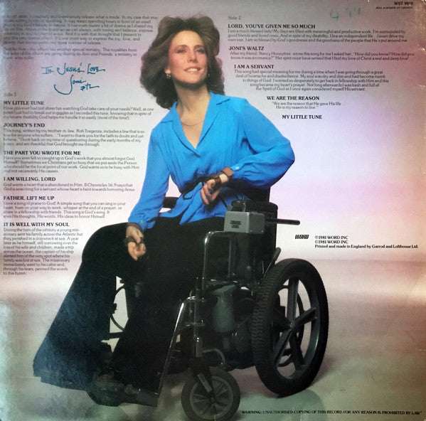 Joni Eareckson : Joni's Song (LP)