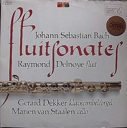 Johann Sebastian Bach, Raymond Delnoye, Gerard Dekker, Marien Van Staalen : 6 Fluitsonates En Partita Voor Fluitsolo (2xLP, Album)