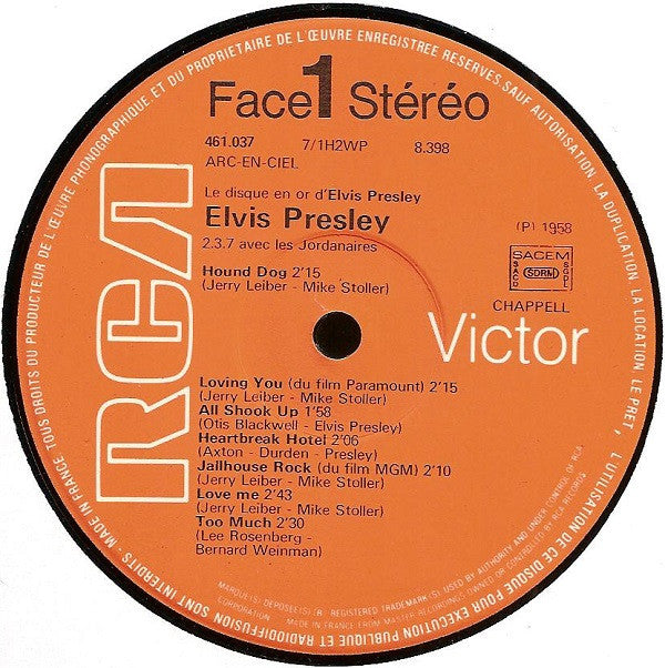 Elvis Presley : Le Disque D'or D'Elvis Presley (LP, Comp)