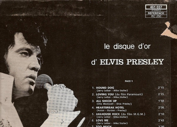 Elvis Presley : Le Disque D'or D'Elvis Presley (LP, Comp)