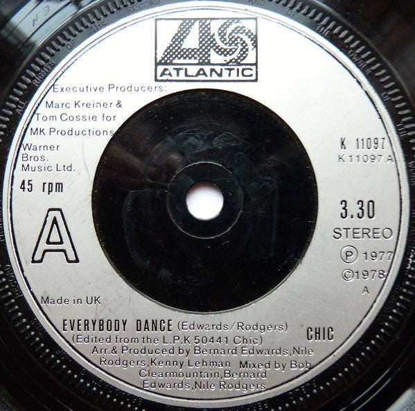 Chic : Everybody Dance (7", Single, Sil)