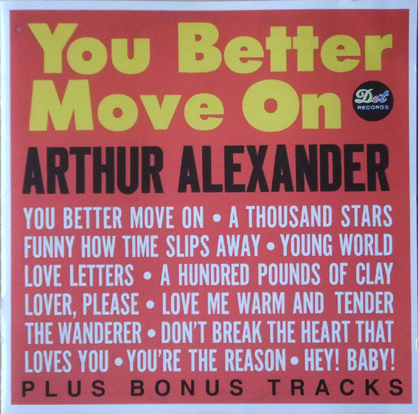 Arthur Alexander : You Better Move On (CD, Album)