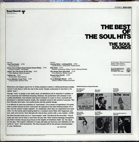 The Soul Sounds : The Best Of The Soul Hits (LP)