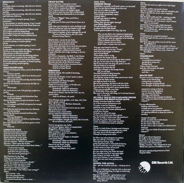Cockney Rebel : The Human Menagerie (LP, Album, Gat)