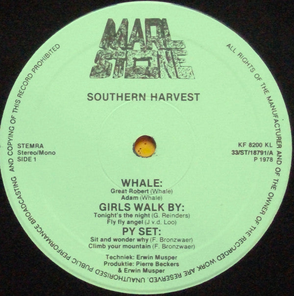 Various : Southern Harvest (LP, Album, Comp)