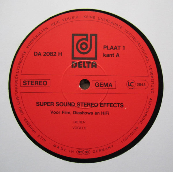 No Artist : Super Sound Stereo Effects (Voor Film, Diashows En HiFi) (2xLP, Gat)