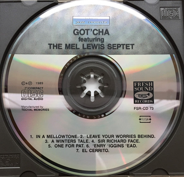 The Mel Lewis Septet : Got'cha (CD, Album, RE)
