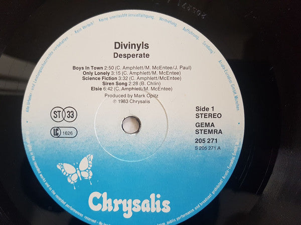 Divinyls : Desperate (LP, Album)