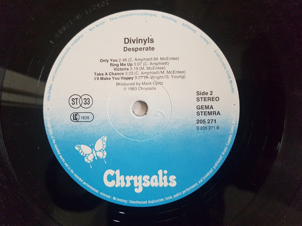Divinyls : Desperate (LP, Album)