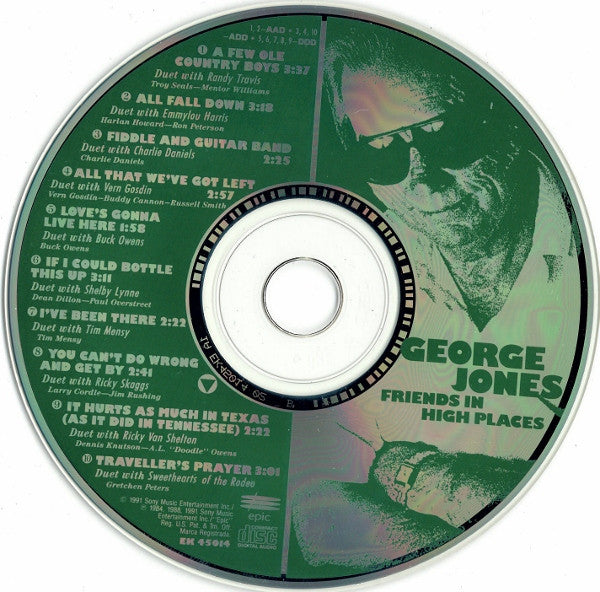 George Jones (2) : Friends In High Places (CD, Album)