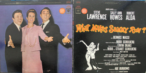 Ervin Drake / Featuring Steve Lawrence (2), Sally Ann Howes, Robert Alda With Bernice Massi Presented By Joseph Cates : What Makes Sammy Run? (LP)
