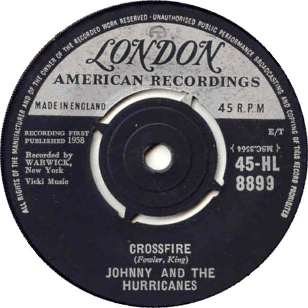 Johnny And The Hurricanes : Crossfire  (7", Single, 4 P)