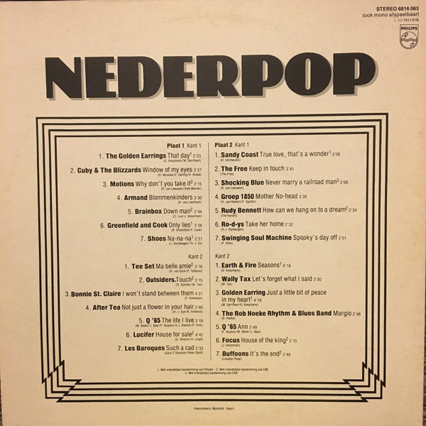 Various : Nederpop (2xLP, Comp)