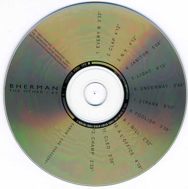 Bherman : The Other / 63 (CD, Album)