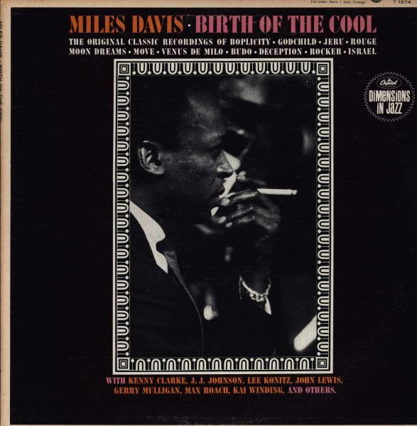 Miles Davis : Birth Of The Cool (LP, Album, Comp, Mono)