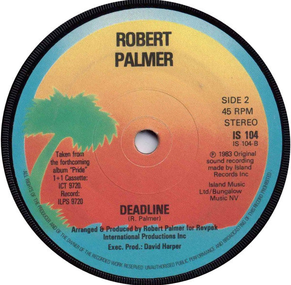 Robert Palmer : You Are In My System (7", Single, Sol)