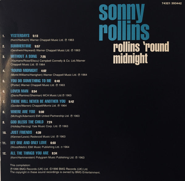 Sonny Rollins : Rollins 'Round Midnight (CD, Comp)