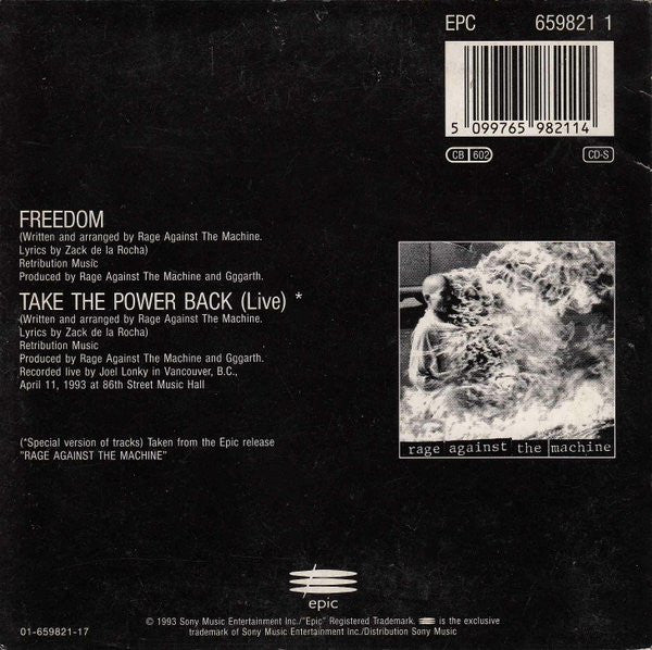 Rage Against The Machine : Freedom (CD, Single)