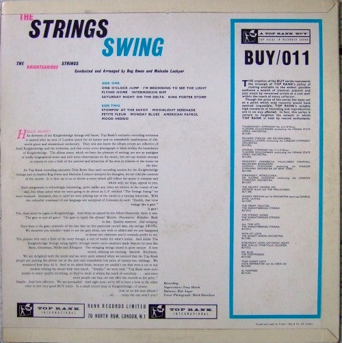 The Knightsbridge Strings : The Strings Swing (LP, Album)