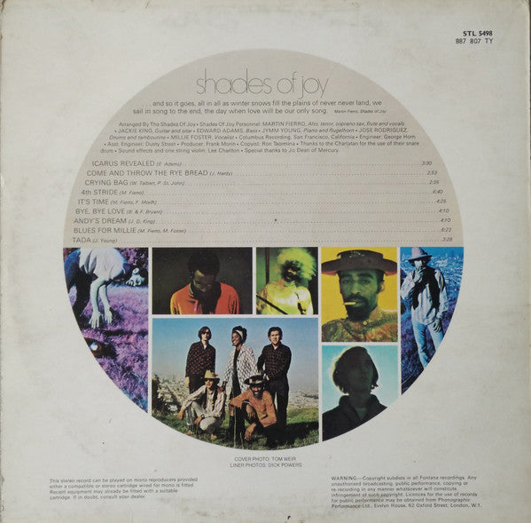 Shades Of Joy : Shades Of Joy (LP, Album)