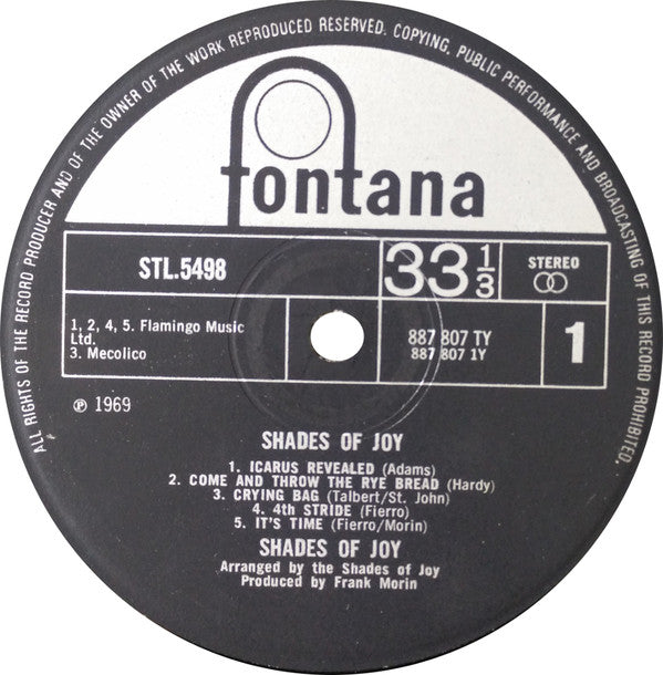 Shades Of Joy : Shades Of Joy (LP, Album)