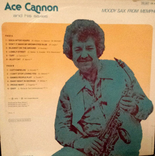 Ace Cannon : Moody Sax From Memphis (LP, Album)