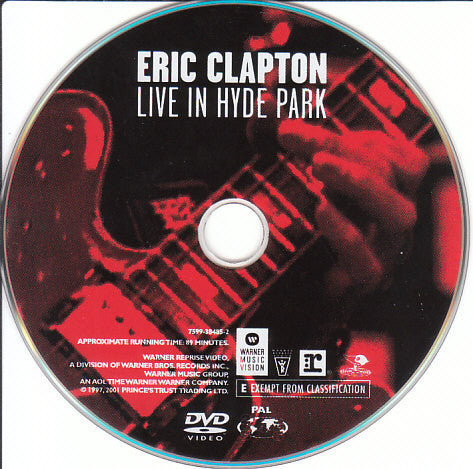 Eric Clapton : Live In Hyde Park (DVD-V, Copy Prot., Multichannel, PAL, Dol)