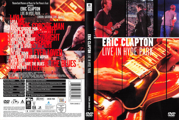 Eric Clapton : Live In Hyde Park (DVD-V, Copy Prot., Multichannel, PAL, Dol)