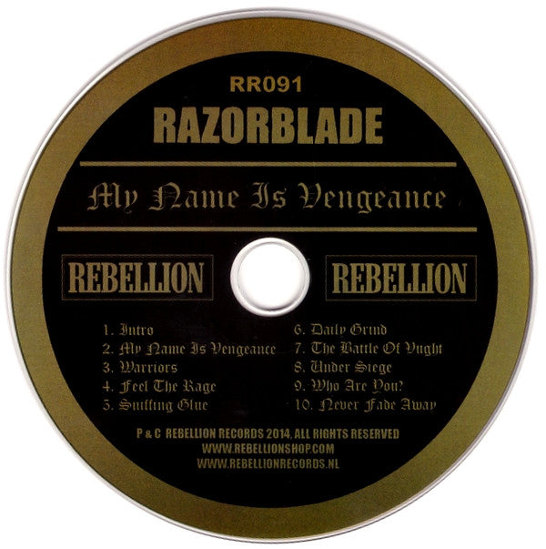 Razorblade : My Name Is Vengeance (CD, Album)